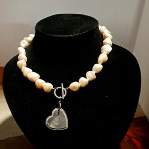 925 salt water pearl necklace